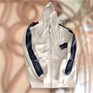 D23 Expo D100 Celebration White Zip Up Hoodie